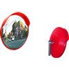 SPECCHIO STRADALE SICUREZZA PARABOLICO INFRANGIBILE Ø 80 cm CON STAFFA PER PALO