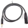 nlighting Cavo connessione audio mini jack bilanciato xlr da 1,5 metri in pvc