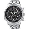 CITIZEN PILOT ECO-DRIVE OROLOGIO UOMO ACCIAIO CRONO RADIOCONTROLLATO CB5860-86E