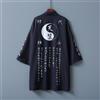 Giacca Kimono Giapponese Lunghezza Cardigan Yukata Larga Tai Chi Outwear