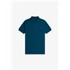 Fred Perry 🔵 Fred Perry Polo M6000 Petrolio scuro-Grigio pietra-Z48 Uomo New FW25