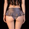 Pantaloni Corti Con Rouches Donne Mutande Perizoma Intimo Sexy Club Festa
