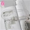 Donna PVC Trasparente Cintura Perline Strass Abito Gonna Decorazione