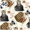 MARICART Rotolo Carta da confezione REGALO FASHION PUPPIES compleanno - 2 Fogli da 70x100