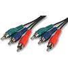 Pro Signal SEGNALE PRO - 3x RGB Phono (RCA) maschio a 3x cavo maschio, 2 m nero