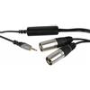 PULSE - Isolatore Ground Loop - Spina jack stereo da 3,5 mm a 2 spine XLR