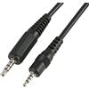 PRO SIGNAL - Cavo da jack a jack a 4 poli da 3,5 mm a 2,5 mm, 1,8 m nero