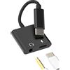 Does not apply Adattatore Jack per Cuffie Da USB C a 3,5 Mm (2 in 1) per Apple Type C Di Ricari