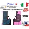 Apple BATTERIA APPLE iPHONE X REALMENTE PARI ALL'ORIGINALE NUOVA OEM