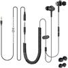 Auricolari TV Con Cavo Lungo Da 3,5 Metri /11 Ft, in Ear Cuffie Lunghe Con Micro