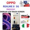 REALME DISPLAY LCD TOUCHSCREEN REALME 8 5g - RMX3241 RMX 3241 VETRO NERO PARI ORIGINALE