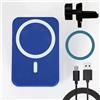 POWER BANK DA AUTO MAGNETICO 12000 mAh CARICABATTERIE SMARTPHONE WIRELESS