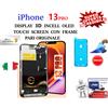 APPLE IPHONE 13 PRO DISPLAY TOUCHSCREEN VETRO CON FRAME PARI ALL' ORIGINALE