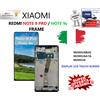 Xiaomi DISPLAY LCD + FRAME (CORNICE) TOUCHSCREEN NERO XIAOMI REDMI NOTE 9 PRO