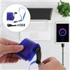 Mini caricabatteria dinamo portatile con uscita USB e manovella, caricabatterie