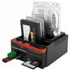 DOCKING STATION TRIPLO 3 HARD DISK HDD USB 2.0 MULTIFUNZIONE CARD SATA IDE SATA