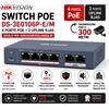 HIKVISION Switch PoE Hikvision 4 Porte PoE + 2 Uplink DS-3E0106P-E/M CCTV NVR 300m