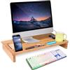 Does not apply Stand Supporto Monitor Laptop Notebook Bamboo Porta Monitor in Bambù Con Organiz