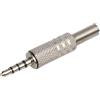 PRO SIGNAL PSG08600 Spinotto Jack 3.5mm 4 Poli, Nichelato