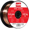 802132 Bobina Filo Acciaio D. 0.6 Mm 0.8 Kg per Saldatura, 0.1 V, 0.6 Mm - 0.8 K