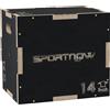 DecHome Box Jump Pliometrico a 3 Altezze in Legno Antiscivolo 41-36-31 cm colore Nero De