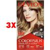 Revlon 3 X Revlon Color Silk 60 Biondo Cenere Scuro Tinta Capelli Permamente Senza Amm