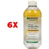 Garnier 6 X Garnier Acqua Micellare Bifase 400 Ml Olio D'argan