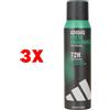 Adidas 3 X Adidas Deodorante Spray 72h Anti-perspirant Fresh Endurance 150 Ml