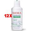 Nidra 12 X Nidra Detergente Intimo Latte Ph3,5 Rinfrescante Con Antibatterico 500 Ml