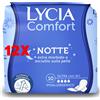 Lycia 12 X Lycia Assorbenti Comfort Notte Ultra Ali 10 Pz Ipoallergenico