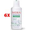 Nidra 6 X Nidra Detergente Intimo Latte Ph3,5 Rinfrescante Con Antibatterico 500 Ml