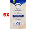 Tena 5 X Tena Lights Sensitive Proteggi Slip Normal Ripiegato 22 Pz Dispositivo Medi