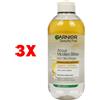 Garnier 3 X Garnier Acqua Micellare Bifase 400 Ml Olio D'argan