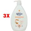 Dermomed 3 X Dermomed Crema Di Sapone Mani Mandorla Dispenser 1 Litro Idratante
