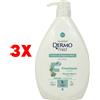Dermomed 3 X Dermomed Crema Di Sapone Liquido Mani Dispenser Muschio Bianco 1 Litro