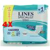 Lines 4 X Lines Specialist Rettangolare Assorbenti Con Barriera 22 Pezzi - Dispositiv