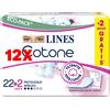 Lines 12 X Lines Cotone Proteggislip Ripiegati 22 + 2 Pezzi Filtrante