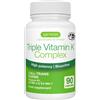 Igennus Healthcare Nutrition Triple K Complex 2700 mcg All Trans Vitamina K2 MK 7 200µg & MK 4 1000µg
