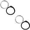 2 Pcs Angel Devil Rings Finger Anelli Coppia Anello Sdentato Di Ladies