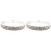 Bracciale alla caviglia da tennis stretch con strass cristallo lucido Bracciale