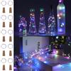 10 Pezzi Di Luci per Bottiglie Con Tappo Di Sughero Multicolore, 2M 20 LED Mini