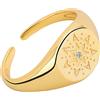 1 PC Compass Femmina Fashion Personality Binger gioielli (Golden)