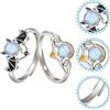 2 pezzi coppia di anelli abbinati Angel and Devil Ring Couples Lover Rings