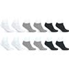 POMPEA 6 PAIA DI FANTASMINI UOMO POMPEA CALZA MINI COLORI GRIGIO NERO BIANCO DONNA- -