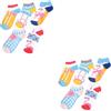 5 PCS Calze Spaiate Donna Calzini Carini Di Animali Divertenti Stampati