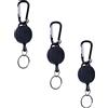 3 Pcs Portachiavi Per Le Della Macchina Supporto Chiave Retrattile