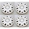 Autokit Copricerchi auto SET 4 Coppe Ruota Borchie Specifiche per Polo con cerchio 14"