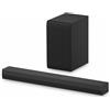 LG Soundbar S40T, 300W su 2.1 canali, Dolby Digital, DTS, Subwoofer wireless, Bl