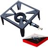 Powerfire Fornellone GPL Project 03 Powerfire 4H 40x40 cm Bruciatore Ghisa 140 Fori 7.5 kW