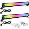 Does not apply Faretto LED RGB Esterno 42W, 2PC Barre LED RGB Con Telecomando, IP66, Luce RGB 9